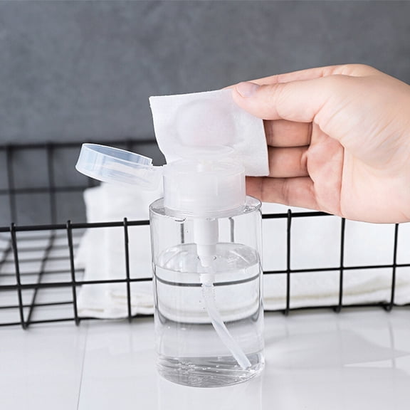 IFANLANDOR 3Pcs Push Down Dispenser Bottles 150ML White Cylindrical For Travel And Storage
