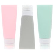 IFANLANDOR 3Pcs Reusable Silicone Storage Containers For Cosmetics Travel Size Liquid Containers 5.7x2in