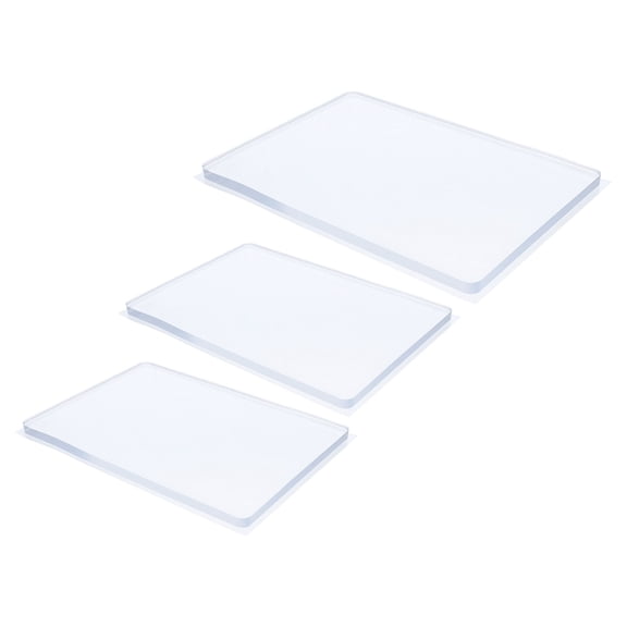 IFANLANDOR 3Pcs Transparent Gel Plates for Printing Reusable Gel Printing Plate Set for Versatile Art Use
