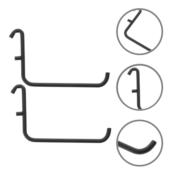 IFANLANDOR 3pcs Peg Wall Hooks Black Tool Holding For Users Needing Organization