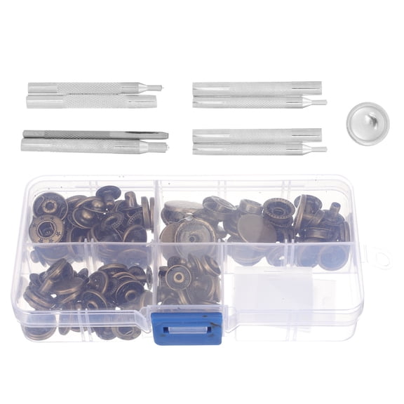 IFANLANDOR 40 Sets Snaps Fasteners for Leather Crafts Handbags Sewing Projects Assorted Color Round Style