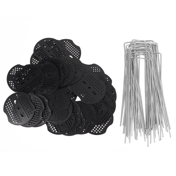 IFANLANDOR 40Pcs U Shaped Ground Stakes for Anchoring Tents and Canopies in Outdoor Settings