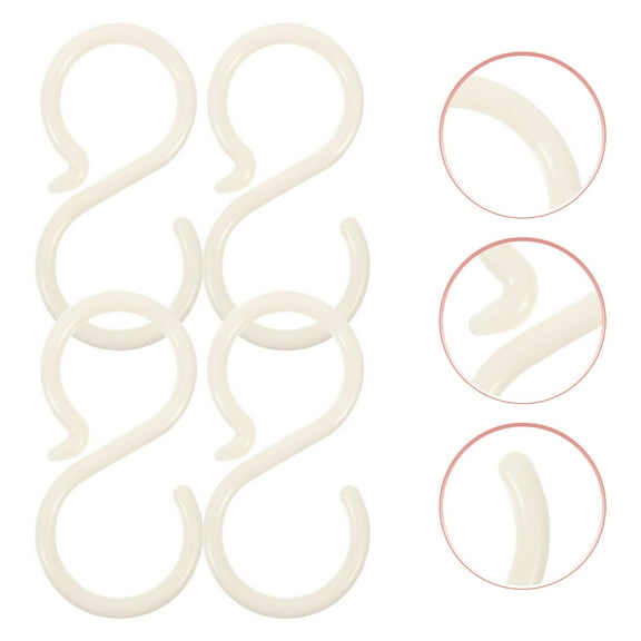 IFANLANDOR 40pcs S Shaped Plastic Hooks for Hanging Headbands Daily Use Style