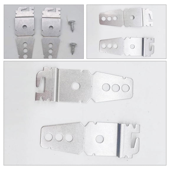 IFANLANDOR 4Pcs Dishwasher Mounting Brackets Heavy Duty Metal Silver for Undercounter Installation
