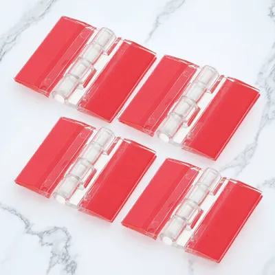 IFANLANDOR 4Pcs Lightweight Adhesive Acrylic Hinges for Box Lid and Aquarium Tank Use