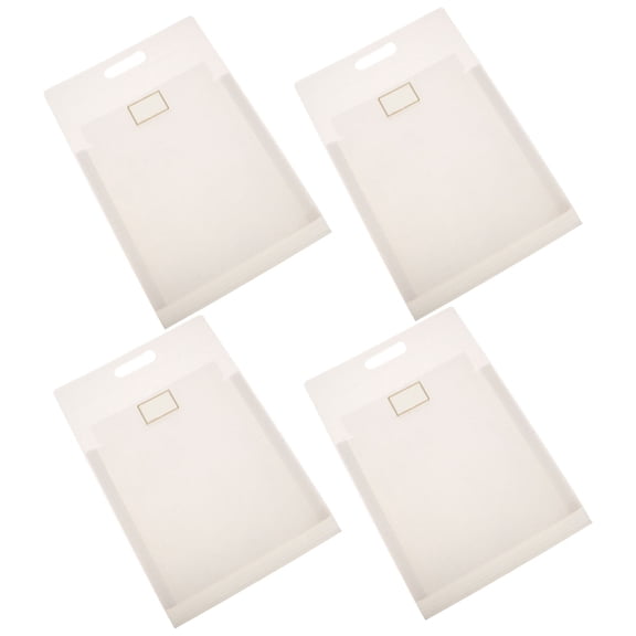 IFANLANDOR 4Pcs Expandable Plastic File Folder with Handle for Sorting Documents and Receipts At Home