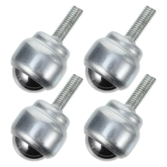 IFANLANDOR 4Pcs Industrial Replacement Caster Wheels 360 Degree Rotation Plated Silver Ball Units