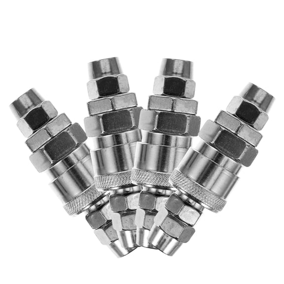 IFANLANDOR 4Pcs Metal Pneumatic Quick Coupling Air Compressor Hose Connector for Car Use
