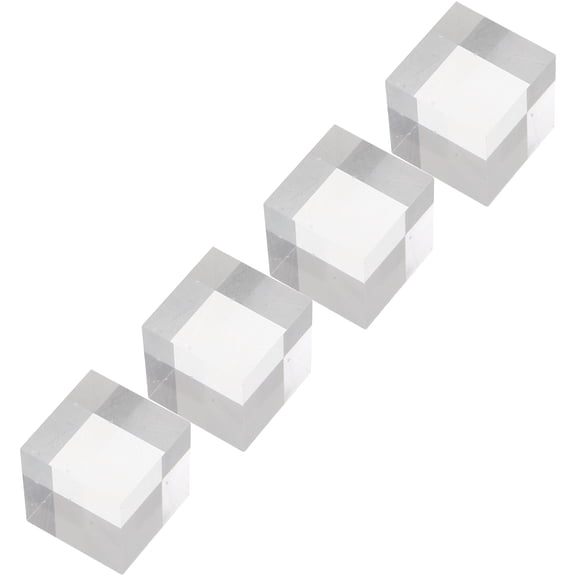 IFANLANDOR 4Pcs Transparent Acrylic Display Platforms for Boutique Organizer and Tabletop Showcases