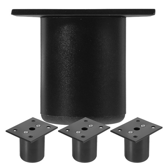 IFANLANDOR 4pcs Furniture Risers Adjustable Aluminum Alloy Black for Homeowners during Furniture Repair