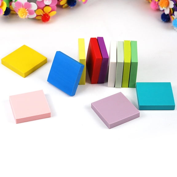 IFANLANDOR 5 Pcs Rubber Blocks for Stamps Hand Carved Square Shape for DIY Projects Invitation Cards and Postcards