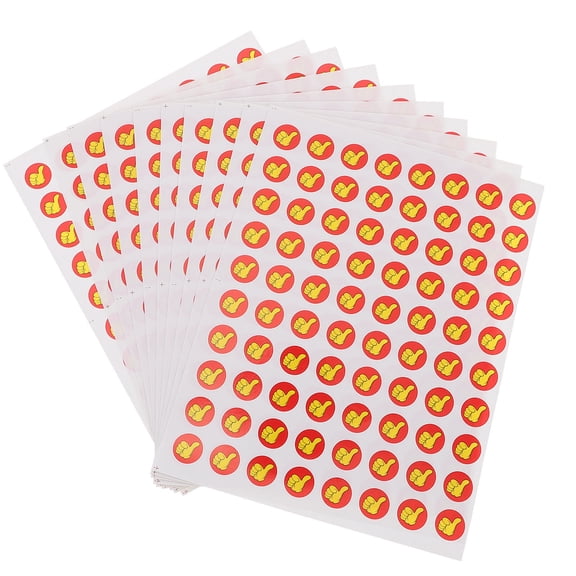 IFANLANDOR Teacher Appreciation Red Thumbs-Up Stickers, Light and Easy to Use, 50Sheets