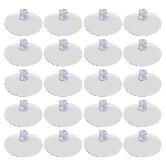 IFANLANDOR 50Pack Suction Cups Easy to Stick Transparent PVC for Home Users