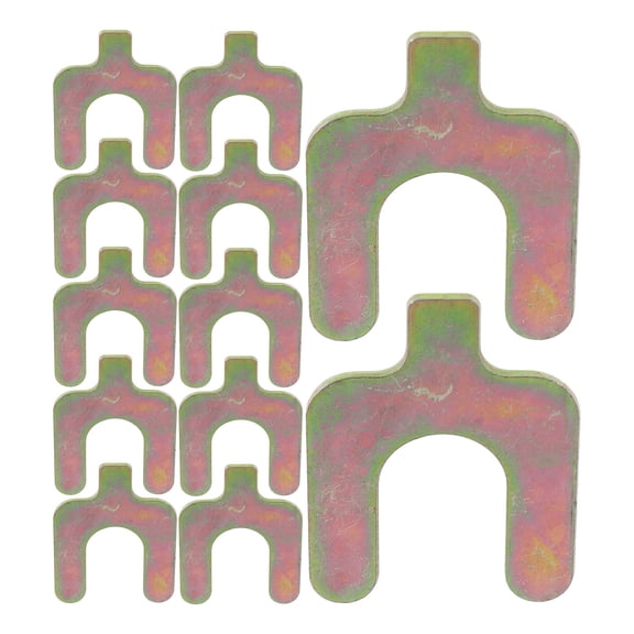 IFANLANDOR 50Pcs U Shaped Steel Shims for Car Camber Adjustment Tool Kit Enhancing Wheel Stability