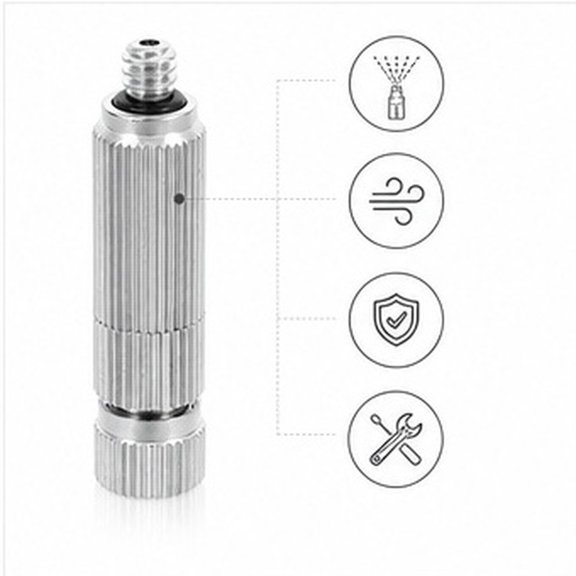 IFANLANDOR 5Pcs High Pressure Atomizing Nozzles for Greenhouse and Lawn Misting Applications