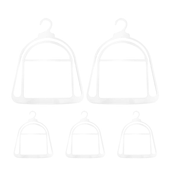 IFANLANDOR 5Pcs Plastic Beanie Cap Hanger Wall Mount Space Saving Rack for Winter Hat Display