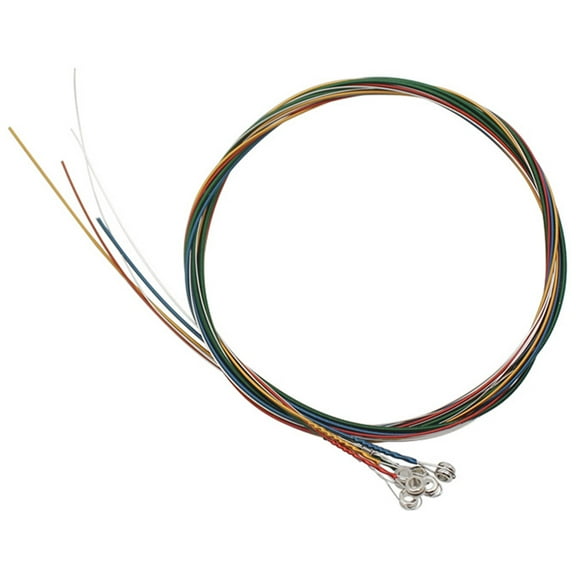 IFANLANDOR 6 x Strings Guitar String Replacement Metal for Practice Diameter 0.25mm to 1.19mm