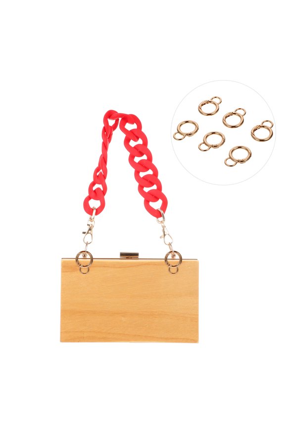 6Pcs Hold Items Tight Swivel Clasp Clips Zinc Alloy for Bags and Key Rings