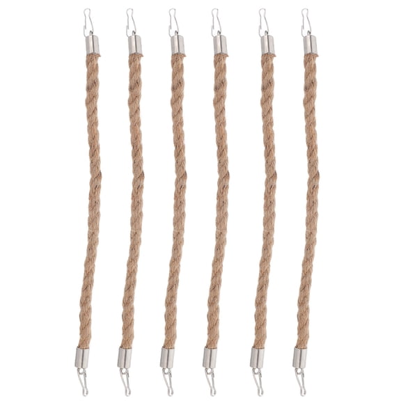 IFANLANDOR 6Pcs Jar Holder Featuring Stainless Steel And Burlap For Home Decor Enthusiasts Use