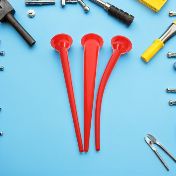 IFANLANDOR 6Pcs Red Plastic Caulk Extension Nozzle for Window Sealant with Precise Application Control
