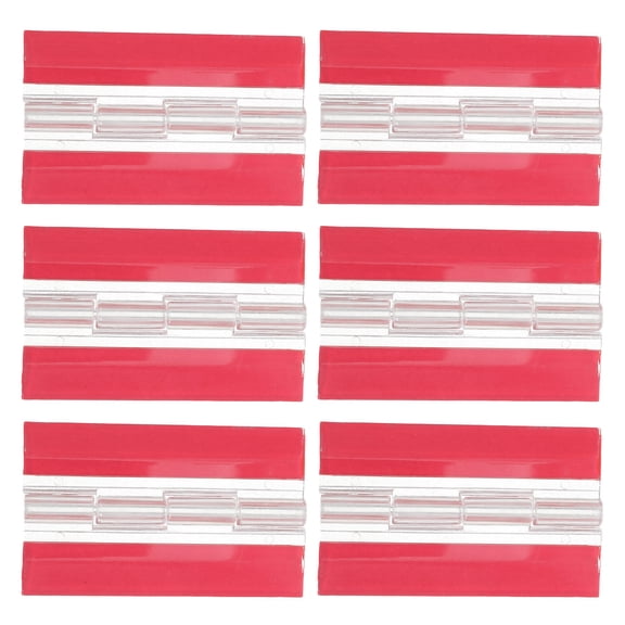IFANLANDOR 6Pcs Self Adhesive Clear Acrylic Hinge for Cabinet Door with Strong Transparent Folding Design