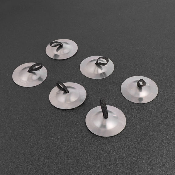 IFANLANDOR 6pcs Finger Cymbals for Dance Iron Silver Perfect for Ball Party Activities