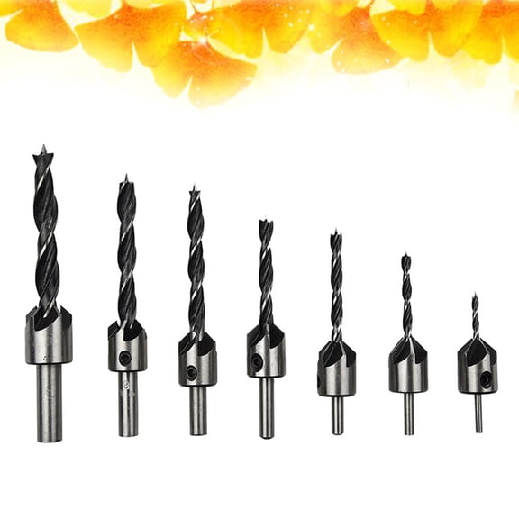 IFANLANDOR 7Pcs Chamfer Tool Set with Groove Design for Easy Debris Discharge Made of Durable Cobalt Steel