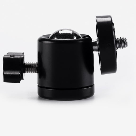 IFANLANDOR 8Pcs Black Tripod Ball Head for 360 Degree Rotation and Photography 11.8x7.9x3.9in