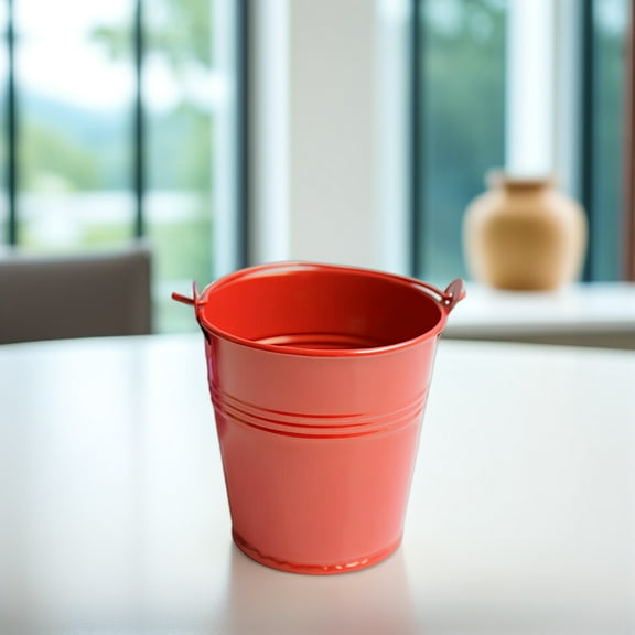 IFANLANDOR 8Pcs Decorative Flower Pots for Balcony and Garden Red Color 2.2 * 2.2 * 1.6 Inch