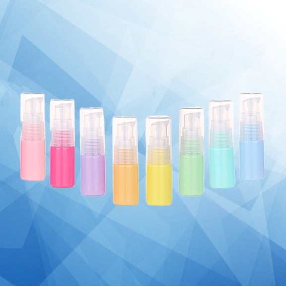 IFANLANDOR 8Pcs Emulsion Bottle Refillable Travel Bottles Press Pump Travel Convenience Cosmetics Container