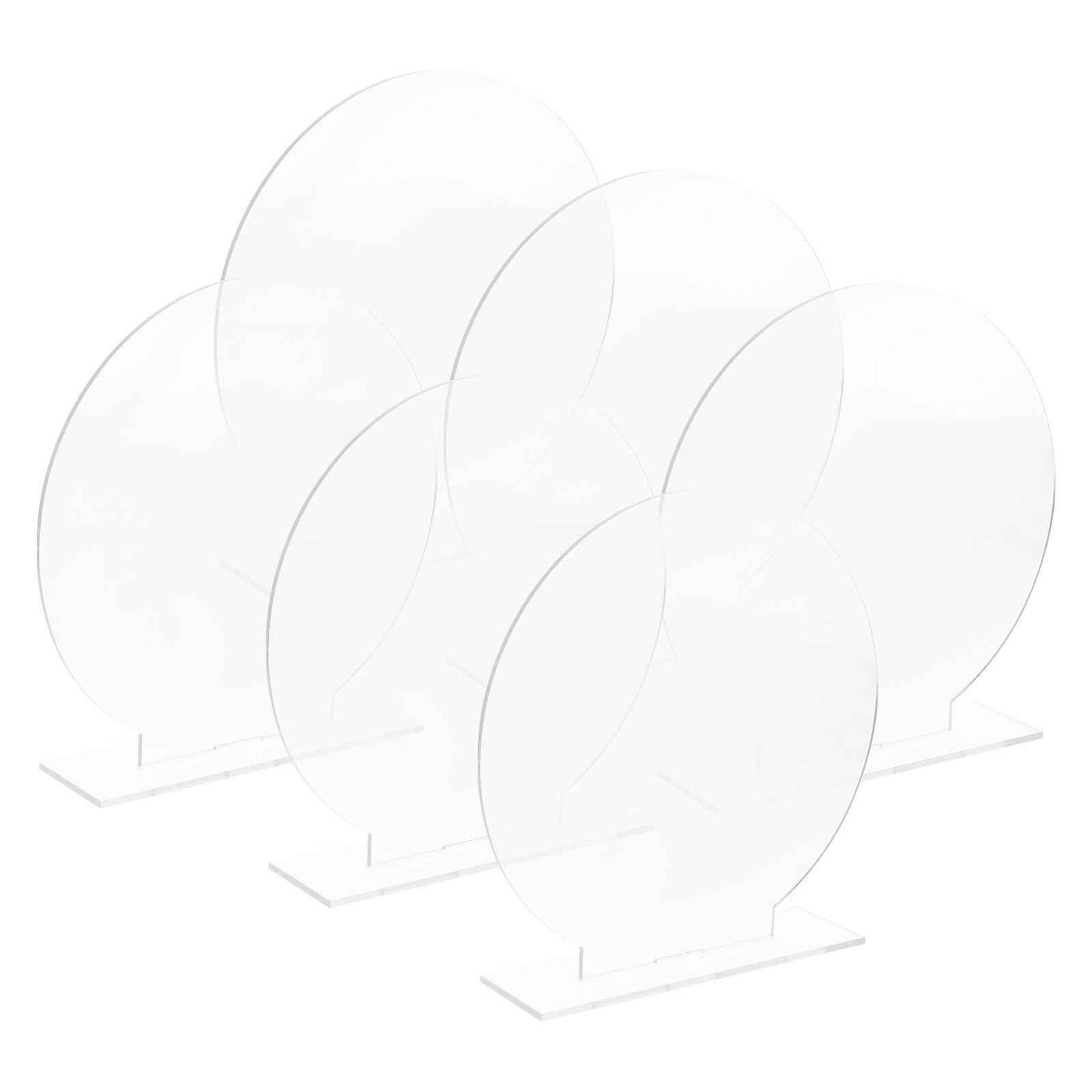 IFANLANDOR Acrylic Table Sign Blank Transparent Reusable for Wedding ...