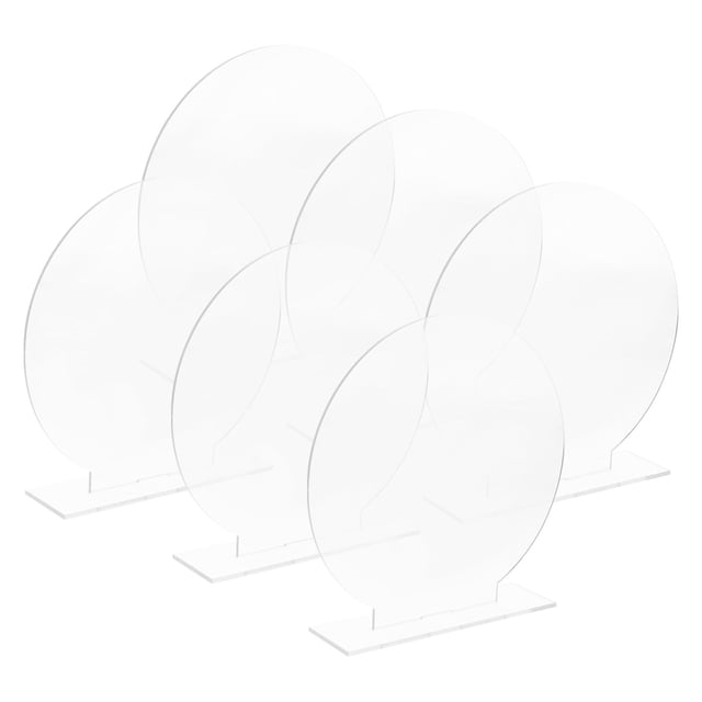 Quality Sign Transparent Background IFANLANDOR Acrylic Table Sign Blank Transparent Reusable for Wedding ...