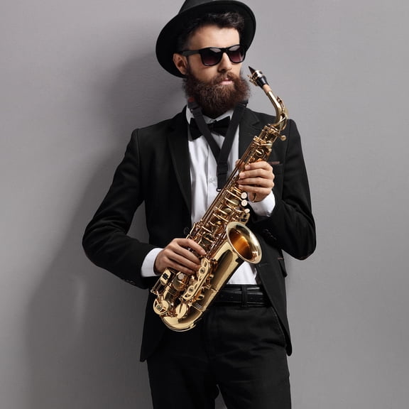 IFANLANDOR Adjustable Saxophone Neck Strap Coffee Color Durable Comfortable for Easy Practice