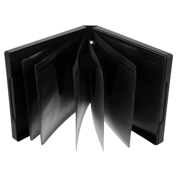 IFANLANDOR Black Clear Cd Holder Box for Home Storage Compact Portable Disc Organizer