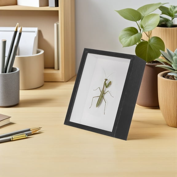 IFANLANDOR Black Insect Display Case with Easy Access for Butterfly and Bug Specimen Storage