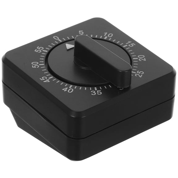 IFANLANDOR Black Mechanical Timer for Cooking with Rotating Knob Loud Ring and Reliable Design