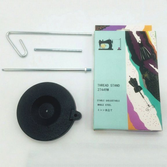 IFANLANDOR Black Metal 1 Spool Thread Rack for Sewing Storage with Freestanding Stable Legs