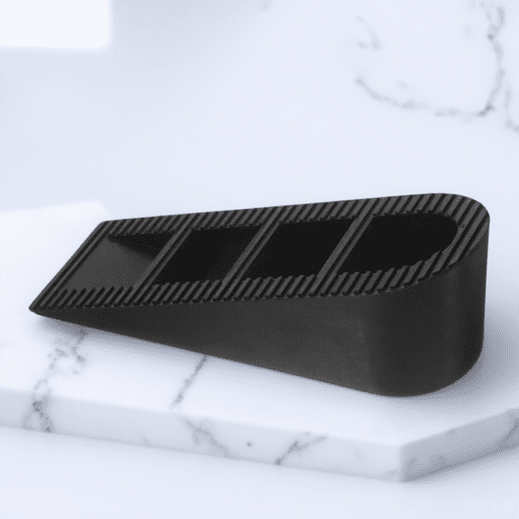 IFANLANDOR Black Tall Door Stopper for Home Use with Non Skid Rubber and Safety Anti Collision Feature