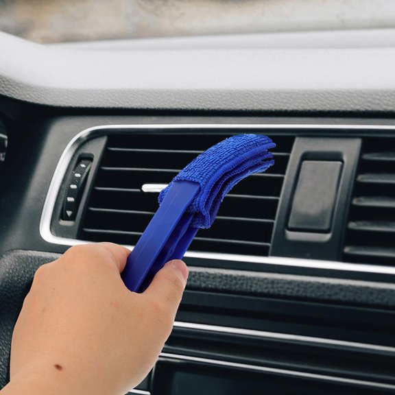IFANLANDOR Blue Fan Duster for Ceiling and Window Blinds with Detachable Washable Cloth Sleeves