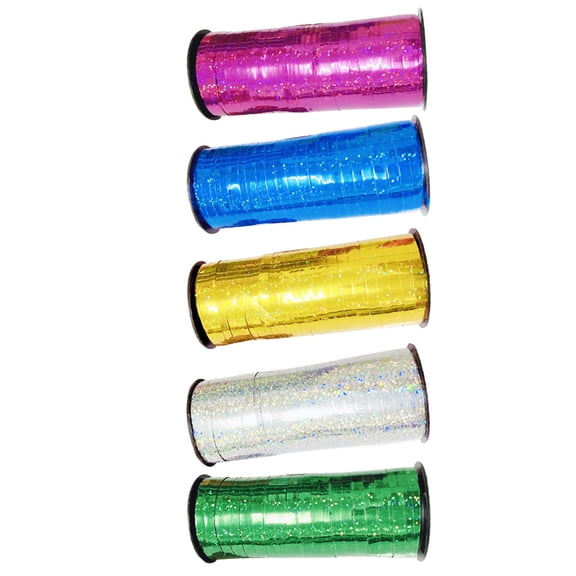 IFANLANDOR Blue Ribbon for Balloons and present Packaging 3576.30In x 0.20In x 0.04In 5 Rolls Plastic Simple Design