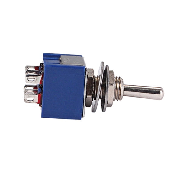 IFANLANDOR Blue Spdt Two Position Toggle Switch for Electric Guitar and Home Use with 3 Terminals