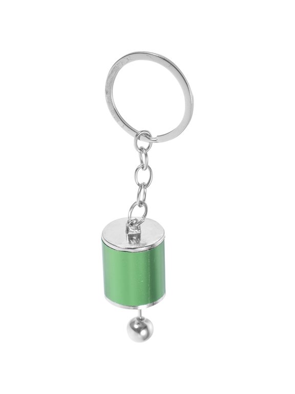 Car Enthusiasts Gear Shifter Keychain Alloy Green 1Pack