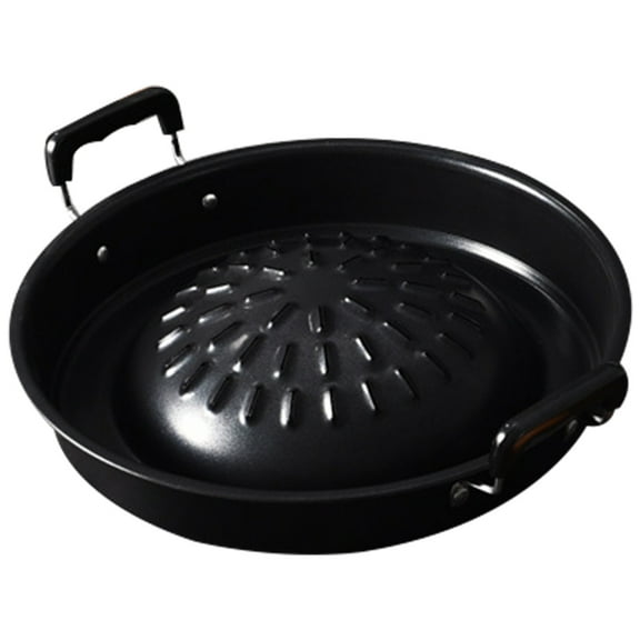 IFANLANDOR Carbon Steel Grill Pan Barbecue Set Black 1Set for Adults Cooking