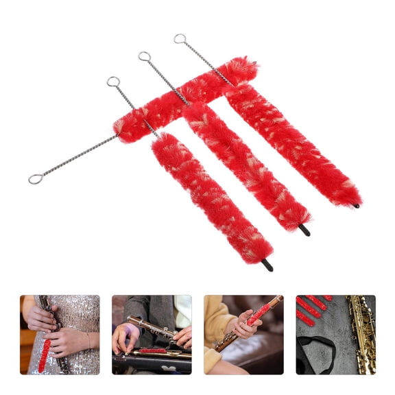 IFANLANDOR Clarinet Cleaning Brush 4 Pcs for Woodwind Instrument Accessory and Moisture Collection