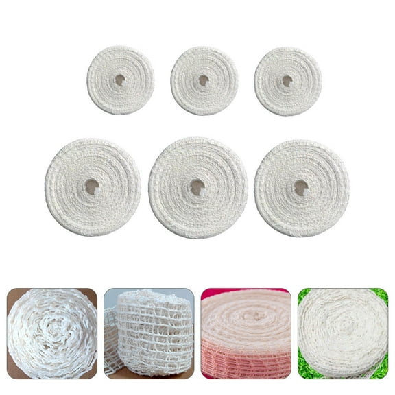 IFANLANDOR Cotton Ham Sock 6 Rolls for Trussing Meat and Tying Pig's Feet in Food Shops and Shopping Malls