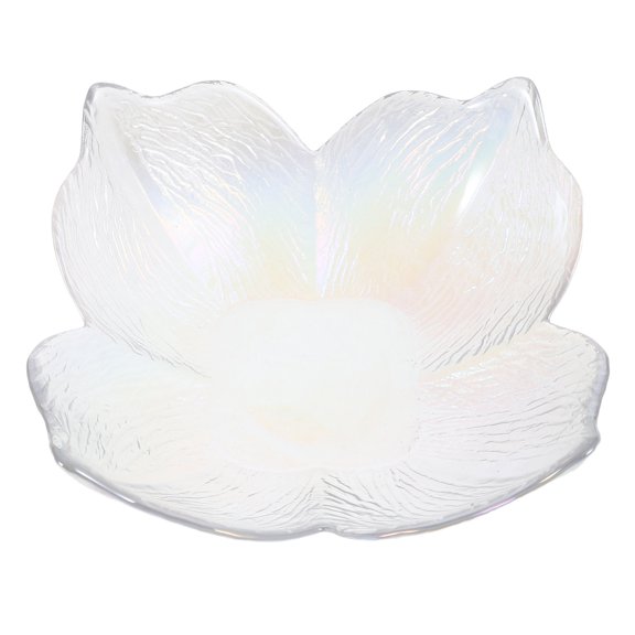 IFANLANDOR Creative Glass Serving Bowl for Salad Fruit Dessert Multi-Functional Decorative Kitchenware