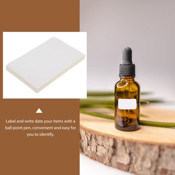 IFANLANDOR DIY White Label Marking Stickers Non Residue for Jars Bottles and Storage Boxes