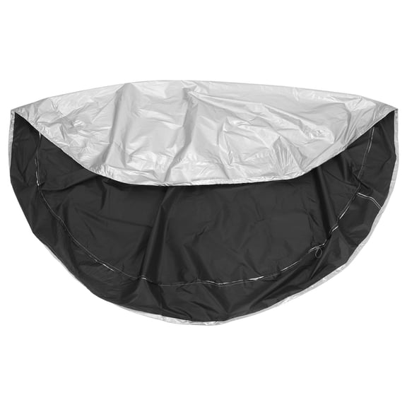 IFANLANDOR Debris Shielding Inflatable Pool Cover Swimming Pool Cover Silver 1Set
