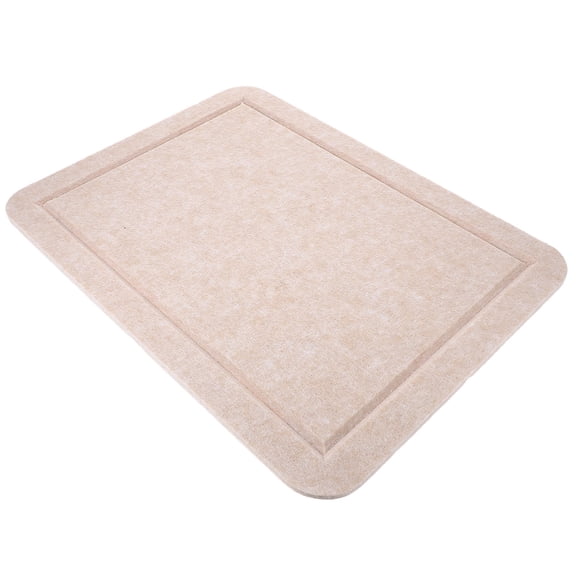 IFANLANDOR Decorative Bulletin Board Felt Beige Rectangle for Home Decor 1 Set