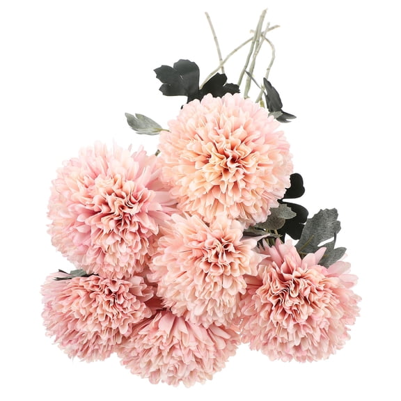 IFANLANDOR Decorative Faux Dandelions, 6 Pack Artificial Flower Stems for Indoor Styling